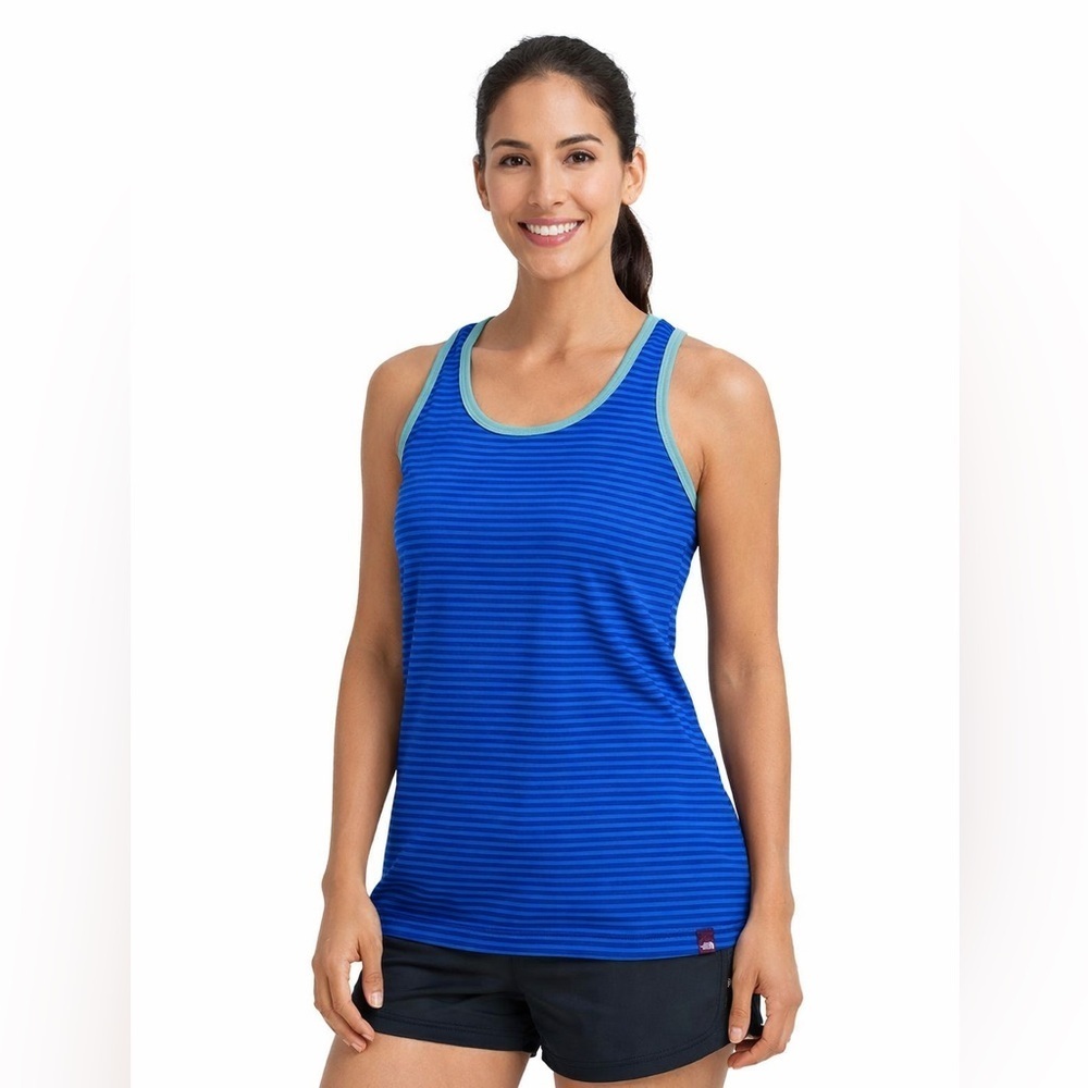The North Face Women's Blue and Green Tank Top